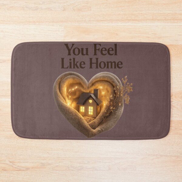 Item preview, You Feel Like Home, Cozy Romantic Love Design, Warm Relationship Artwork designed and sold by JagrDesigns.
