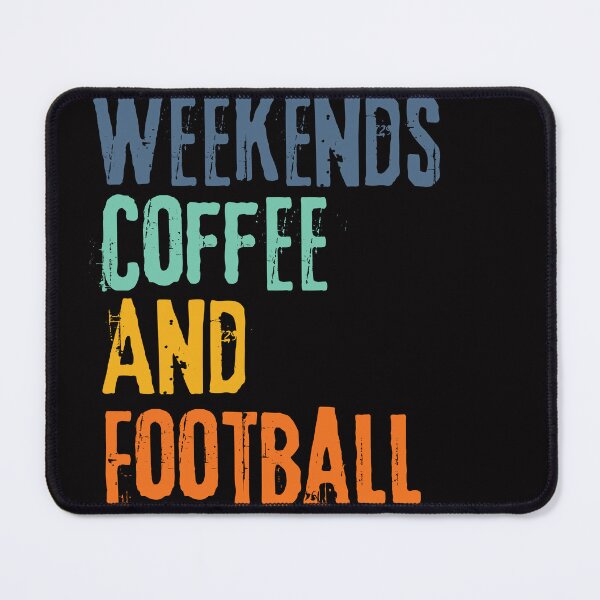 Item preview, Funny Retro Weekends Coffee and Football designed and sold by WeirdlyRare.