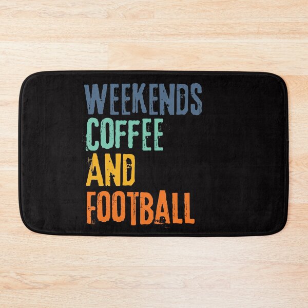 Item preview, Funny Retro Weekends Coffee and Football designed and sold by WeirdlyRare.