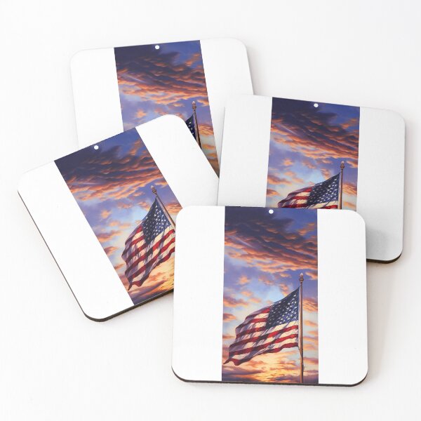 Item preview, USA flag with sky designed and sold by di-Vera-Rosati.