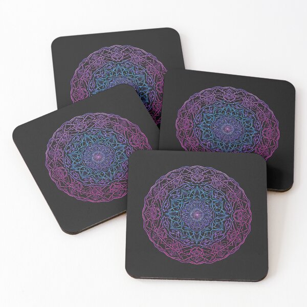 Item preview, Intricate Neon Sacred Geometry Mandala Pattern designed and sold by ViruSyndrome.