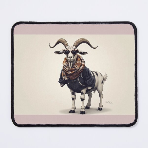 Item preview, Street Goat — Full Body Fashion Goat in Jacket and Plaid Scarf designed and sold by Mripa.