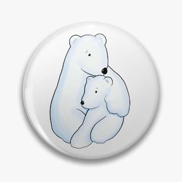 Item preview, Polar Bear mom and Cub, polar bear  designed and sold by nicolejacobsart.