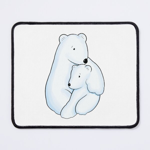 Item preview, Polar Bear mom and Cub, polar bear  designed and sold by nicolejacobsart.