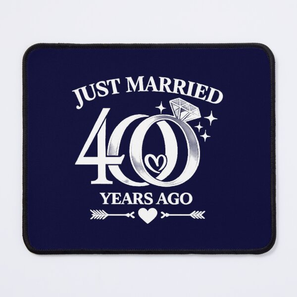 Item preview, Just Married 40 Years Ago ,40th Anniversary Gift designed and sold by CloudyPress.