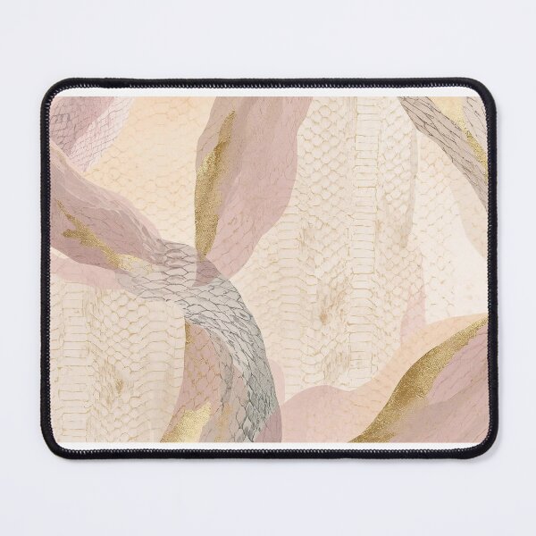 Item preview, Luxe Python — Pastel Snake Skin Abstract Pattern with Gold Accents designed and sold by Mripa.