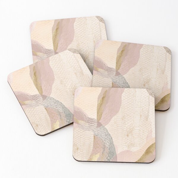 Item preview, Luxe Python — Pastel Snake Skin Abstract Pattern with Gold Accents designed and sold by Mripa.
