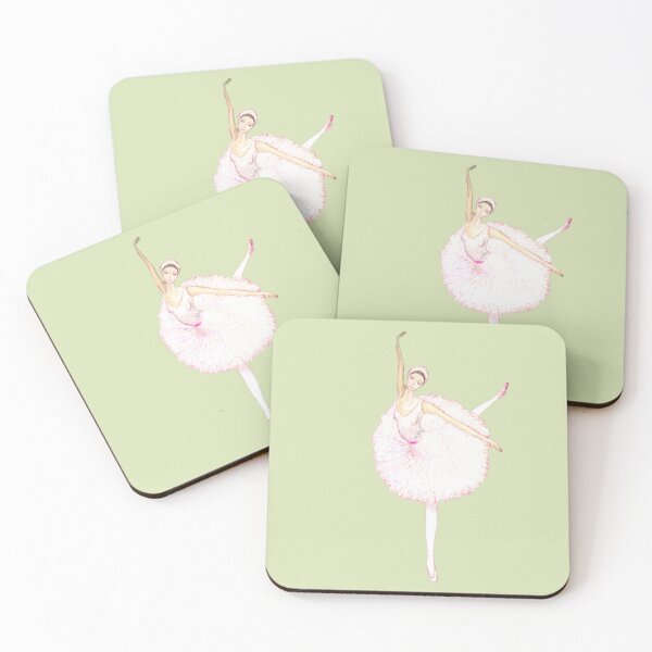 Item preview, LIME SWAN BALLERINA| Pastel painting | Unique ART Design | Graceful Aesthetic designed and sold by BlueberrySwan.
