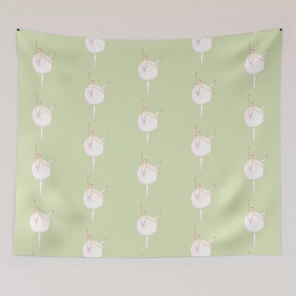 Item preview, LIME SWAN BALLERINA| Pastel painting | Unique ART Design | Graceful Aesthetic designed and sold by BlueberrySwan.
