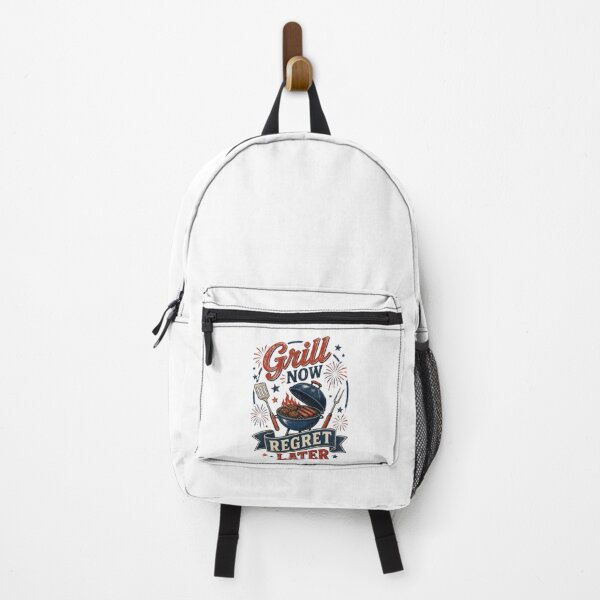 Item preview, Funny 4th of July BBQ Grill Now Regret Later Retro Patriotic Design designed and sold by AveniaOficial.