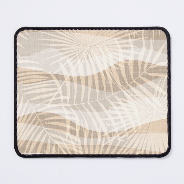 Item preview, faded palm leaf breeze - sandy beige wavy stripes designed and sold by kobyakov.