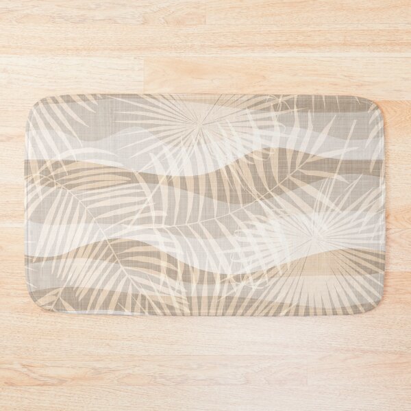Item preview, faded palm leaf breeze - sandy beige wavy stripes designed and sold by kobyakov.