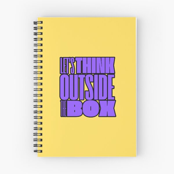 Item preview, Motivational Phrase Let's Think Outside The Box designed and sold by MundoZoe.