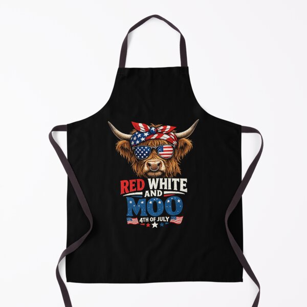 Item preview, Red White and Moo 4th of July Funny Cow designed and sold by super-think.