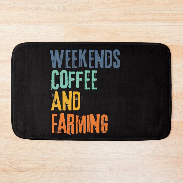 Item preview, Funny Retro Weekends Coffee and Farming designed and sold by WeirdlyRare.