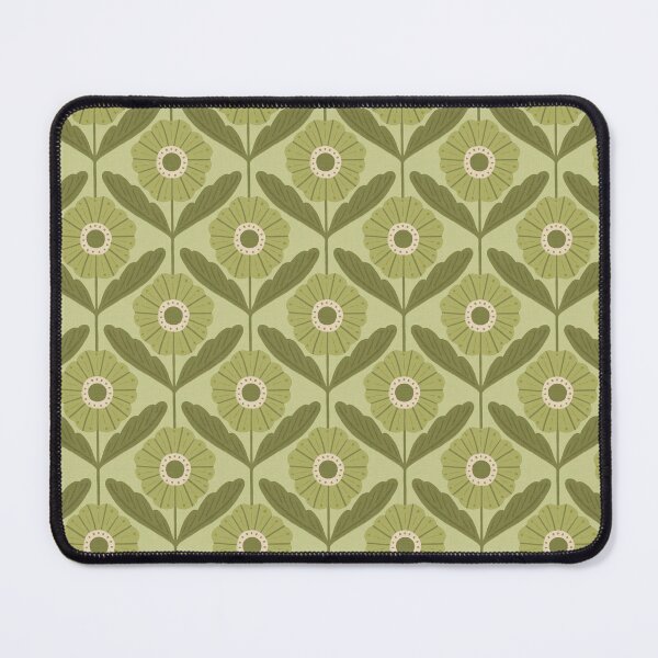 Item preview, Retro prairie floral | Avocado green cottagecore designed and sold by Illustrated by Nat.
