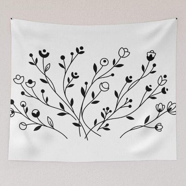 Item preview, Elegant Scandinavian Abstract Blossoms designed and sold by BrunoLinuxArt.