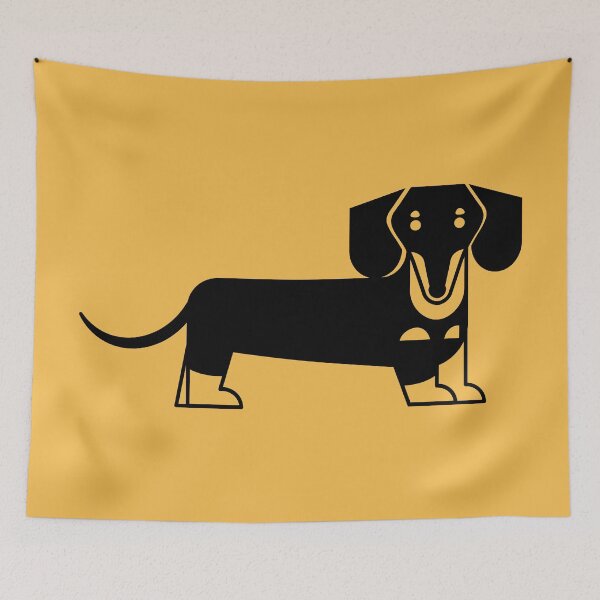 Item preview, Dachshund dog one color logo designed and sold by Konopikyu.