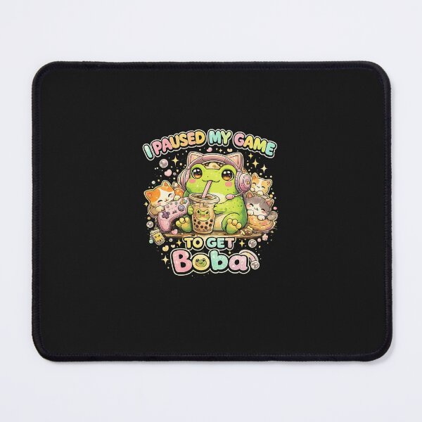 Item preview, I Paused My Game To Get Boba – Cute Gamer Frog Design designed and sold by Dzakooob.
