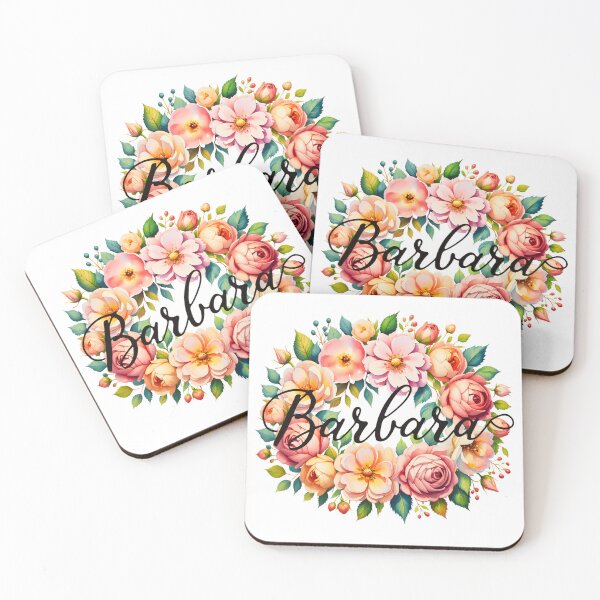 Item preview, Barbara Floral Name Watercolor Boho Personalized Design designed and sold by ArcticFoxStudio.