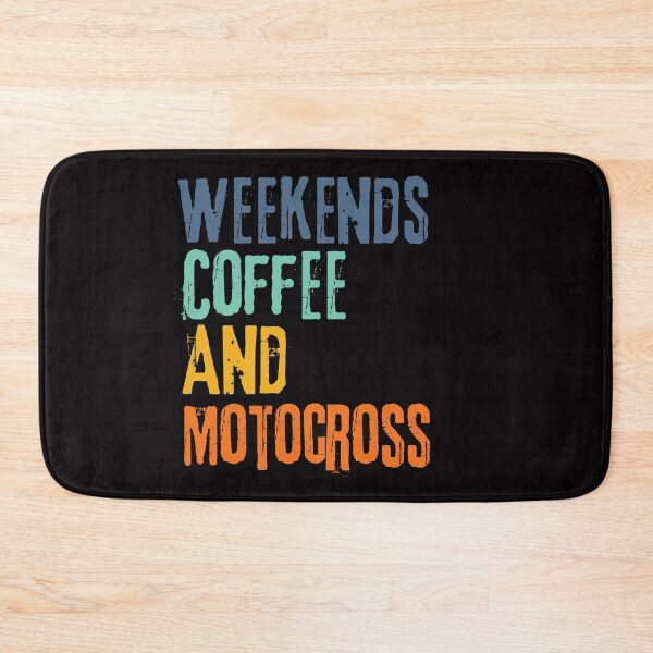 Item preview,  Funny Retro Weekends Coffee and Motocross designed and sold by WeirdlyRare.