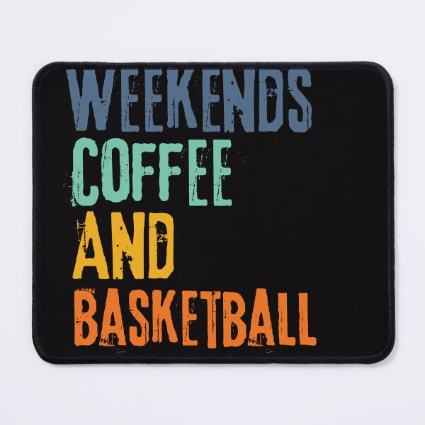 Item preview, Funny Retro Weekends Coffee and Basketball designed and sold by WeirdlyRare.