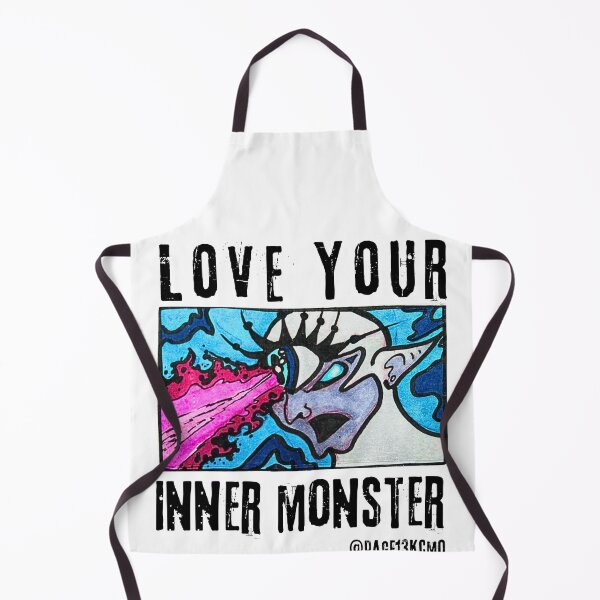Item preview, Love your inner monster—black letter designed and sold by Page13KCMO.