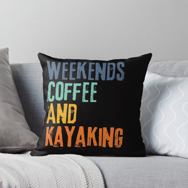 Item preview, Funny Retro Weekends Coffee and Kayaking designed and sold by WeirdlyRare.