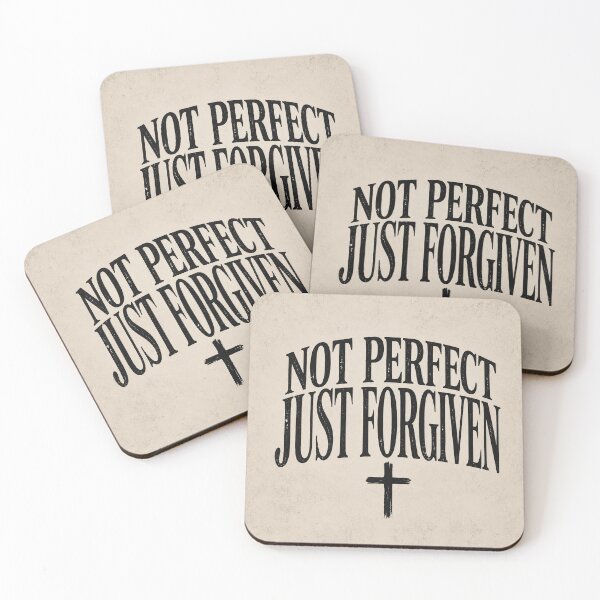 Item preview, Not Perfect; Just Forgiven designed and sold by Vibe & Verse Studio.