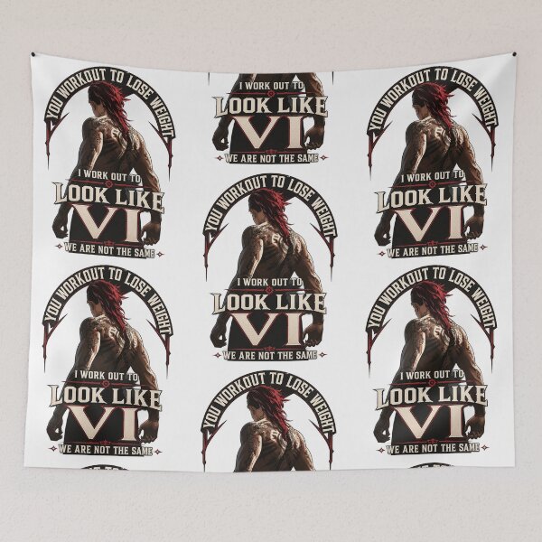 Item preview, VI Gym Motivation Shirt | Arcane League of Legends Workout Graphic designed and sold by Tumblerina.