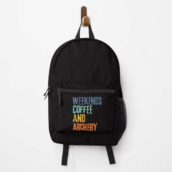 Item preview, Funny Retro Weekends Coffee and Archery designed and sold by WeirdlyRare.