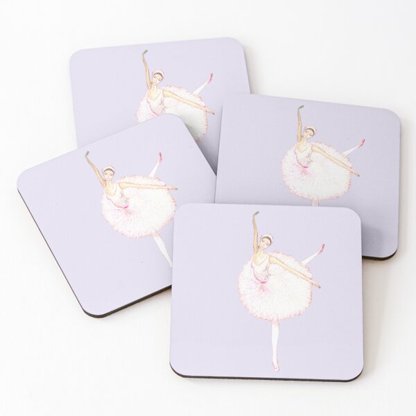 Item preview, LAVENDER SWAN BALLERINA| Pastel style| Unique ART Design designed and sold by BlueberrySwan.