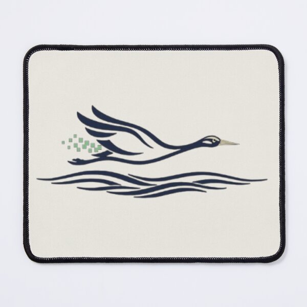 Item preview, Minimalist Flying Bird Line Art - Modern Tech Wave Edition designed and sold by Inkfino.