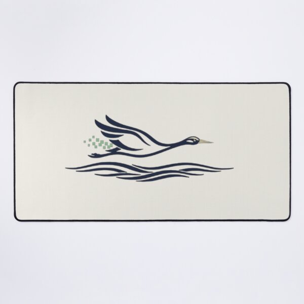 Item preview, Minimalist Flying Bird Line Art - Modern Tech Wave Edition designed and sold by Inkfino.