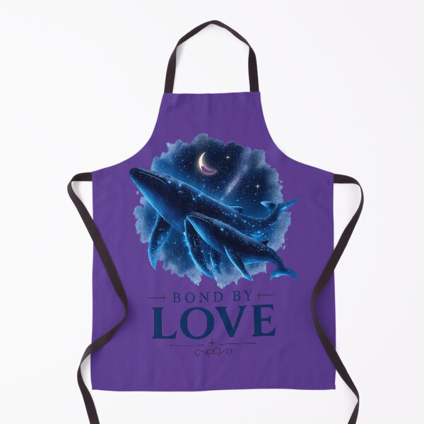 Item preview, Bound By Love, Bioluminescent Whale Romance Art, Celestial Ocean Design designed and sold by JagrDesigns.
