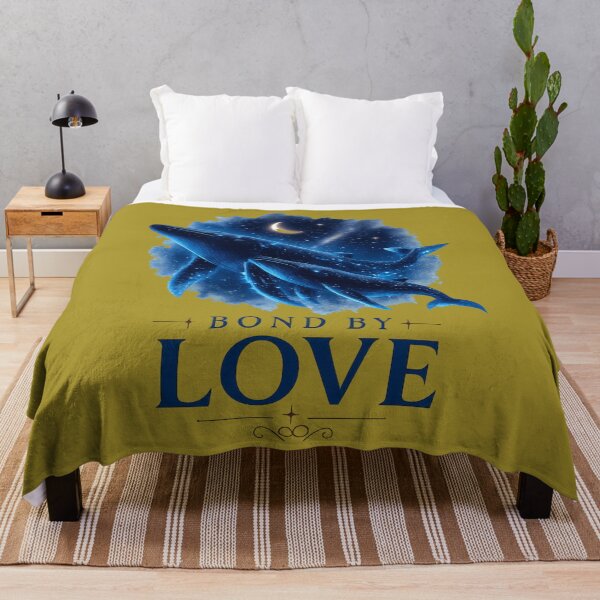 Item preview, Bound By Love, Bioluminescent Whale Romance Art, Celestial Ocean Design designed and sold by JagrDesigns.