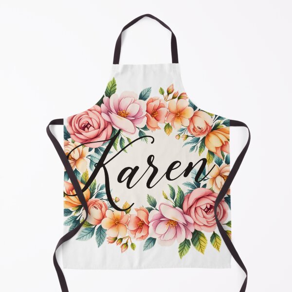 Item preview, Karen Floral Name Watercolor Boho Personalized Design designed and sold by ArcticFoxStudio.