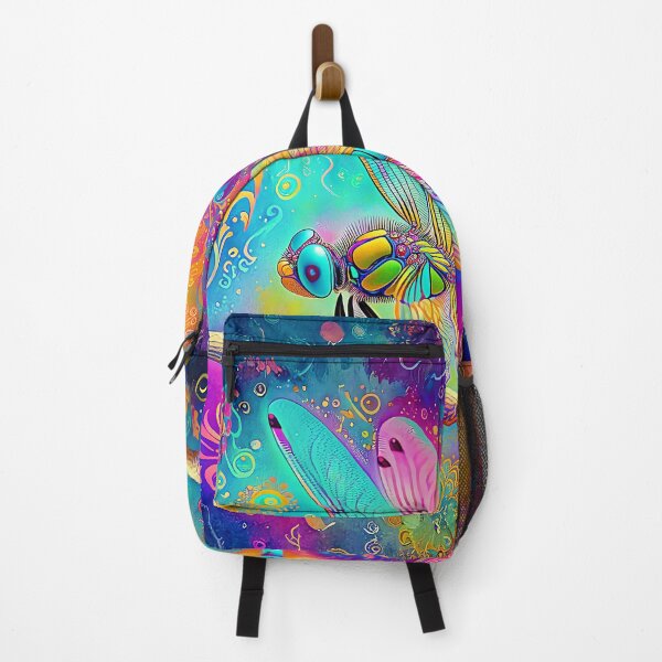 Item preview, Colorful Psychedelic Dragonfly designed and sold by Lee Hiller Designs.
