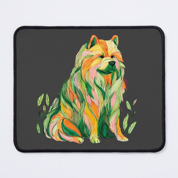 Item preview, Colorful Chow chow puppy dog designed and sold by MendaciousMina.