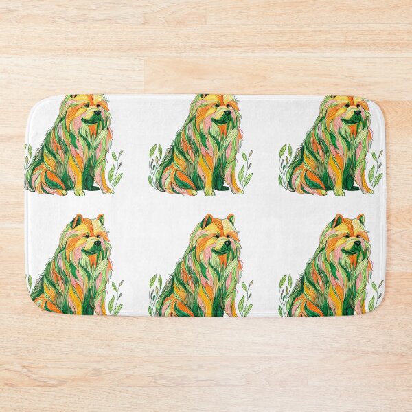 Item preview, Colorful Chow chow puppy dog designed and sold by MendaciousMina.