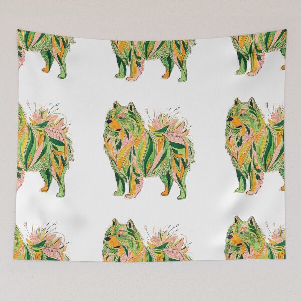 Item preview, Colorful Chow chow puppy dog designed and sold by MendaciousMina.