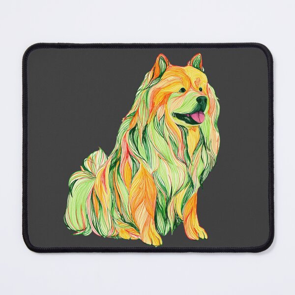 Item preview, Colorful Chow chow puppy dog designed and sold by MendaciousMina.
