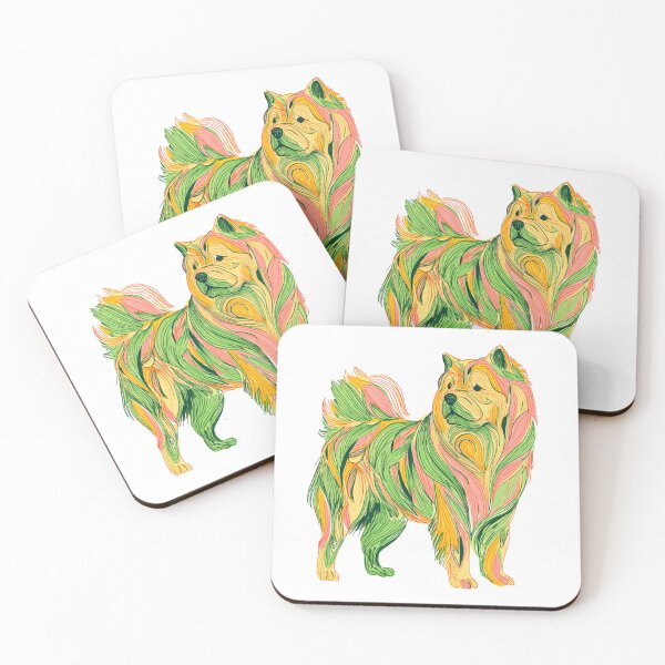 Item preview, Colorful Chow chow puppy dog designed and sold by MendaciousMina.