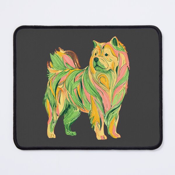 Item preview, Colorful Chow chow puppy dog designed and sold by MendaciousMina.