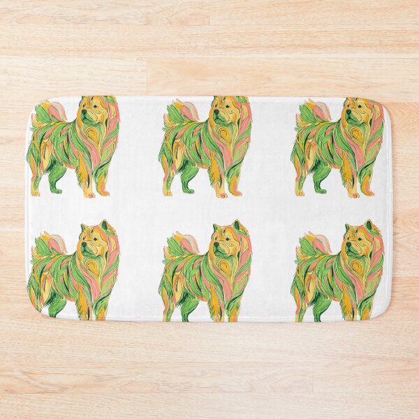 Item preview, Colorful Chow chow puppy dog designed and sold by MendaciousMina.