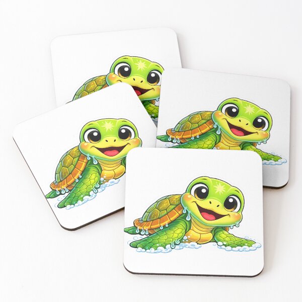 Item preview, Nate the Tropical Turtle Sticker designed and sold by Nicole DeAngelis Art .