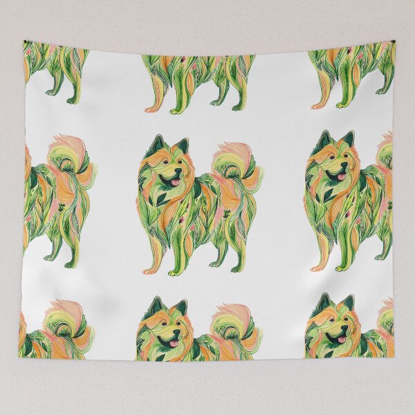 Item preview, Colorful Chow chow puppy dog designed and sold by MendaciousMina.
