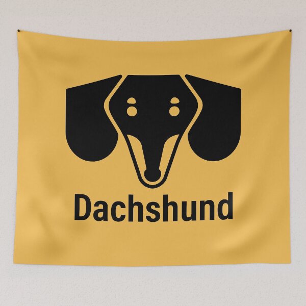 Item preview, Dachshund dog face one color logo designed and sold by Konopikyu.