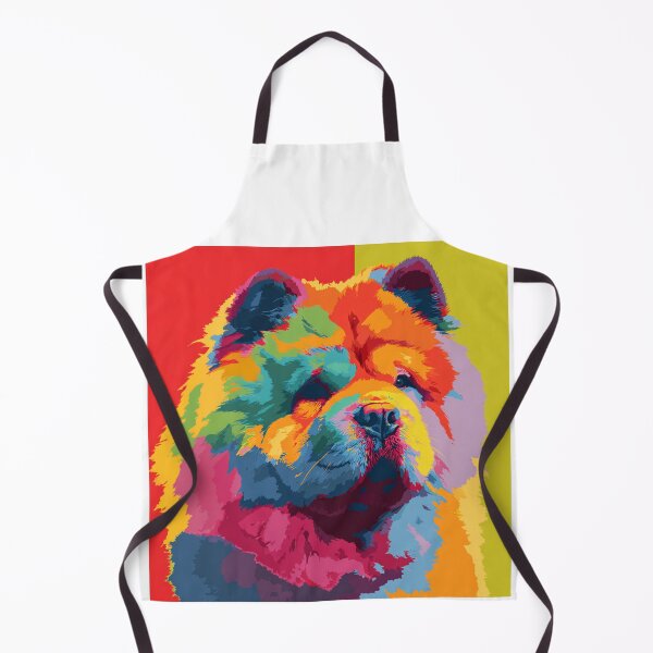 Item preview, Colorful Pop art Chow chow puppy dog designed and sold by MendaciousMina.