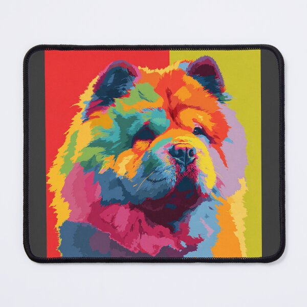 Item preview, Colorful Pop art Chow chow puppy dog designed and sold by MendaciousMina.